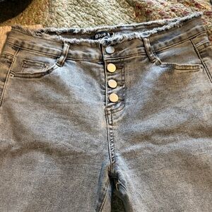 Blue Women's High Rise Gray Jeans